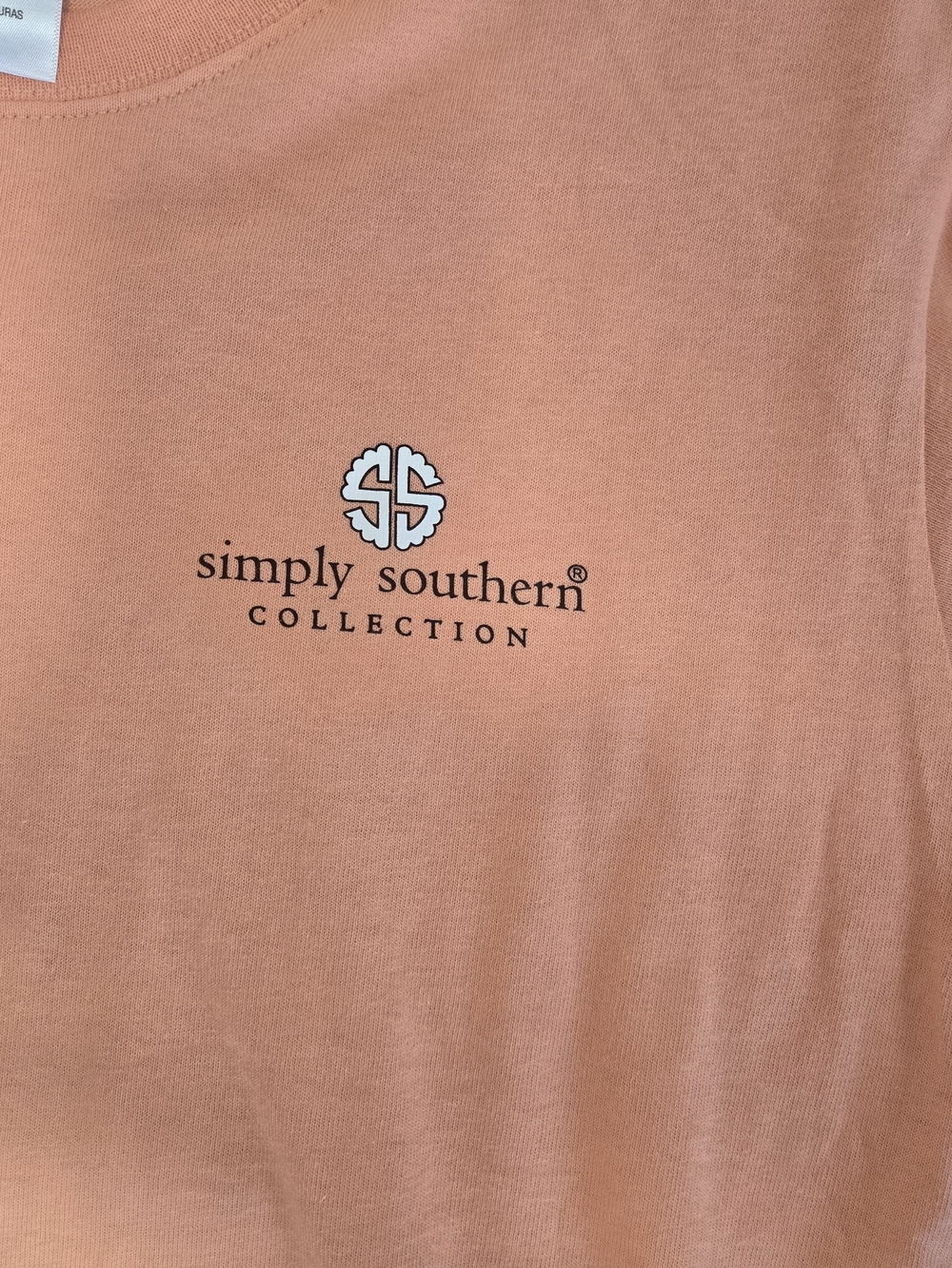 Simply Southern Short Sleeve Tee - Peach Size Small - Picture 2 of 6